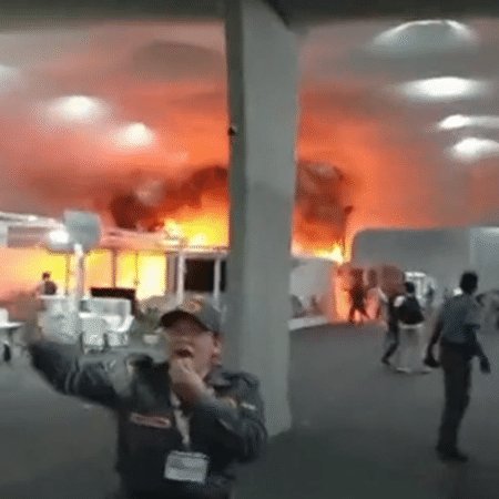 Incêndio de grandes proporções atinge pavilhão da COP30.