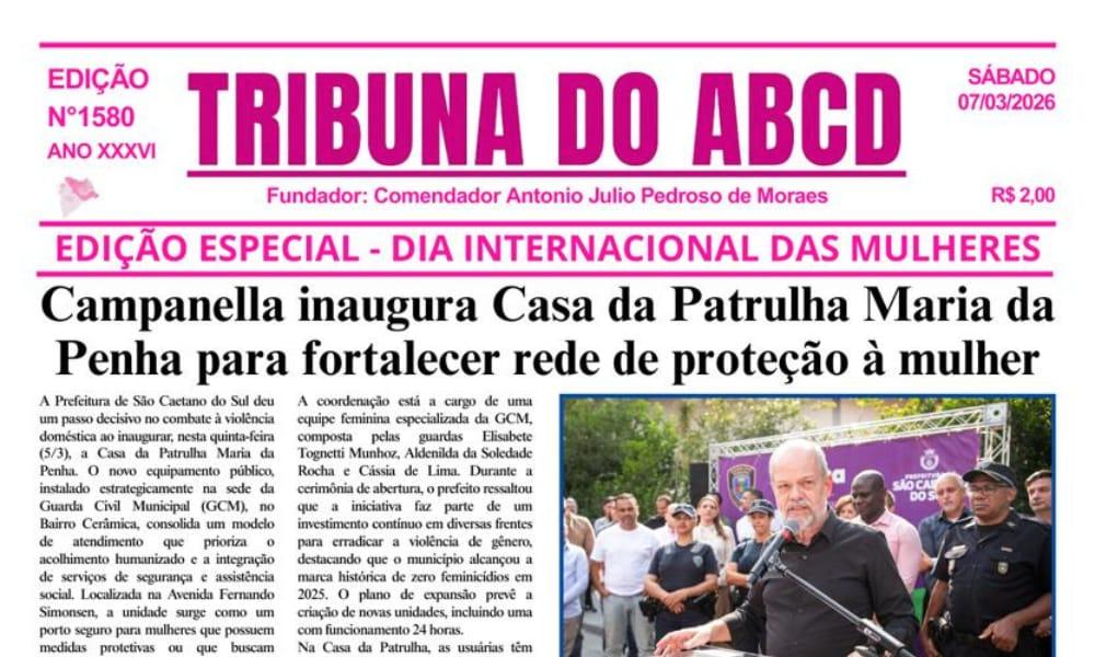 🗞️ EDIÇÃO ESPECIAL: Dia Internacional das Mulheres no Tribuna do ABCD! 🌹
