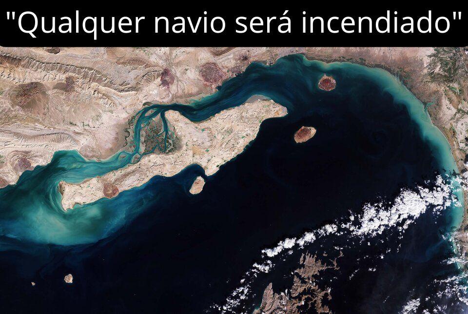 Qualquer navio será incendiado