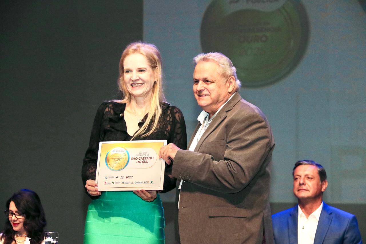 Câmara de São Caetano recebe Selo Ouro de Transparência e se destaca na região