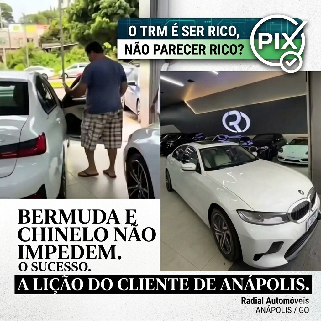 Homem de chinelo compra duas BMWs à vista para os filhos em Anápolis