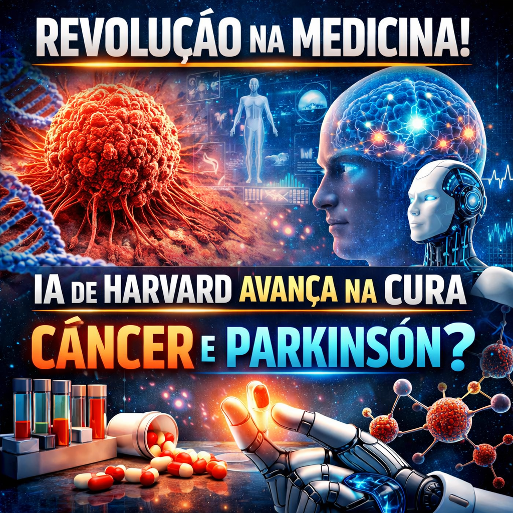 REVOLUÇÃO NA MEDICINA: IA da Harvard e avanço da indústria farmacêutica aceleram busca por tratamentos contra câncer e Parkinson