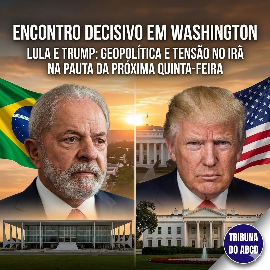 LULA VIAJA AOS EUA PARA ENCONTRO DECISIVO COM TRUMP EM MEIO À CRISE NO IRÃ