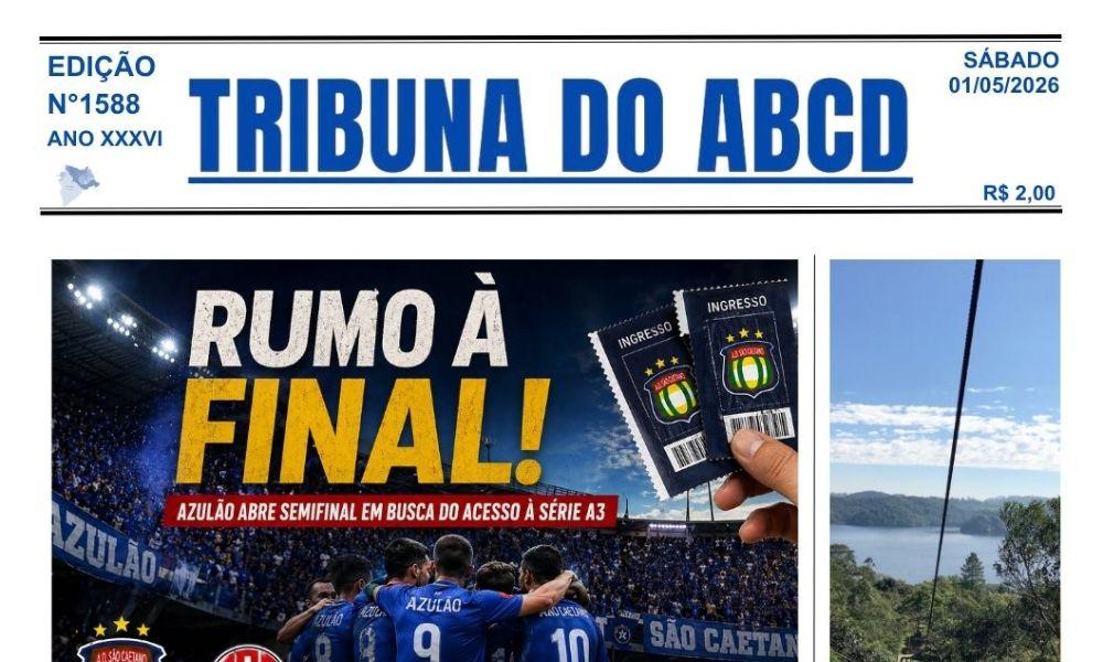 Saiu a Edição 1588 do Jornal Tribuna do ABCD