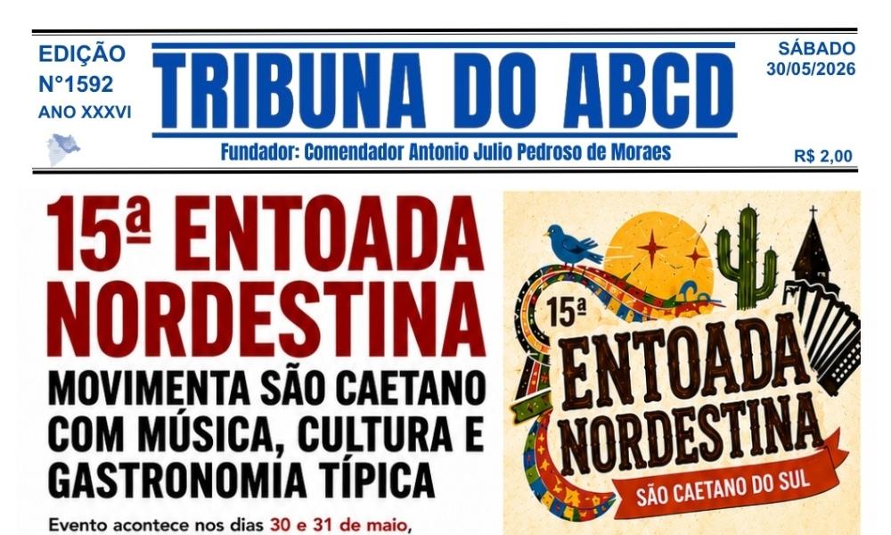 Saiu a Edição 1592 do Jornal Tribuna do ABCD