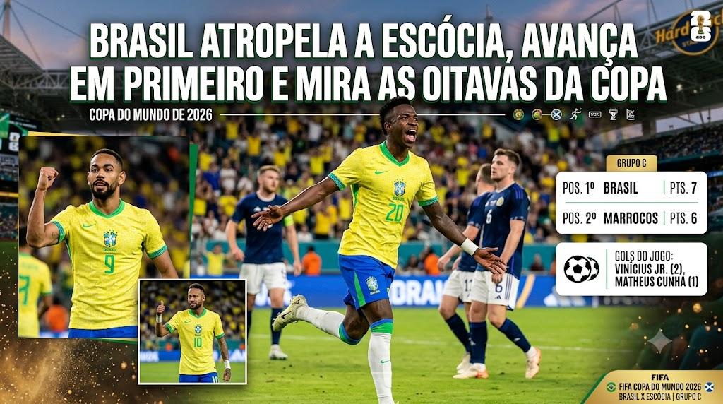 BRASIL AVANÇA EM PRIMEIRO E SONHA COM O HEXA!
