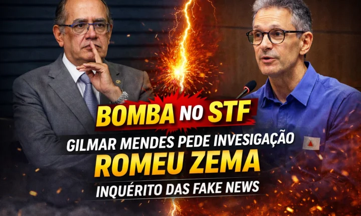 Gilmar Mendes pede investigação contra Romeu Zema no Inquérito das Fake News