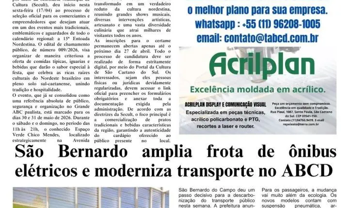 Saiu a Edição 1586 do Jornal Tribuna do ABCD