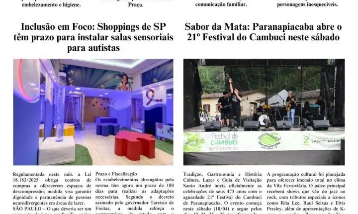 Saiu a Edição 1586 do Jornal Tribuna do ABCD