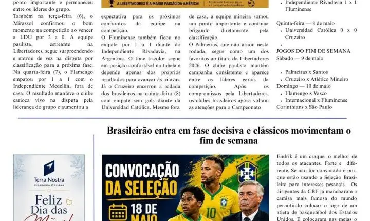 Saiu a Edição 1589 do Jornal Tribuna do ABCD