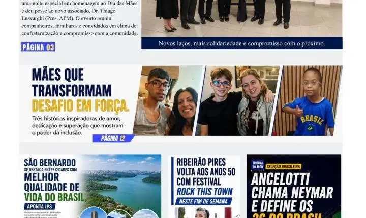 Saiu a Edição 1591 do Jornal Tribuna do ABCD