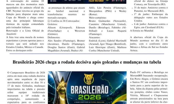 Saiu a Edição 1591 do Jornal Tribuna do ABCD
