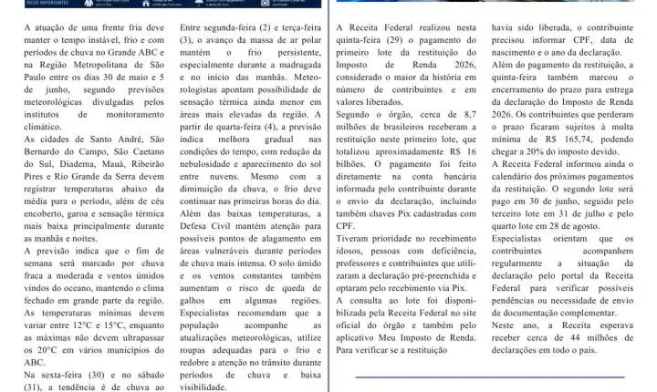 Saiu a Edição 1592 do Jornal Tribuna do ABCD