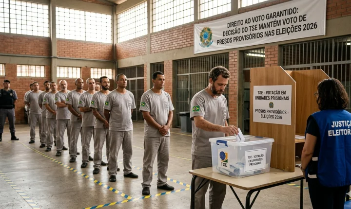 TSE Garante Voto de Presos Provisórios em 2026 e Barra Aplicação Imediata da Lei Antifacção